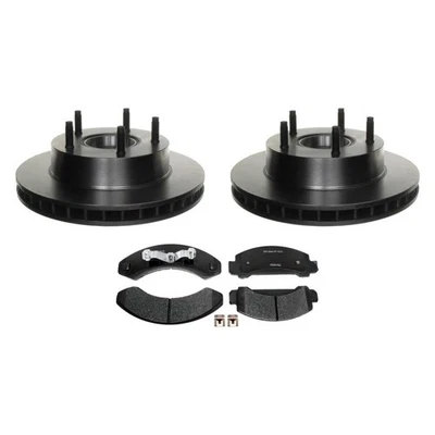 For Ford Bronco II 87-88 R-Line Plain Front Brake Kit w Semi-Metallic Pads - Image 1 of 4