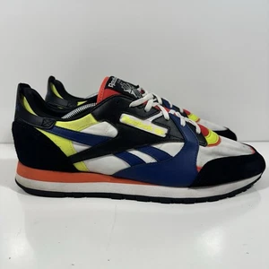Reebok Classic Leather White Black Blue Modernize Sneakers Mens 12 GX2846 - Picture 1 of 9