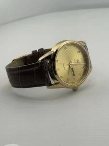 Olevs Men's Watch Quartz 40mm Brown Leather Band #6896G - Picture 1 of 9