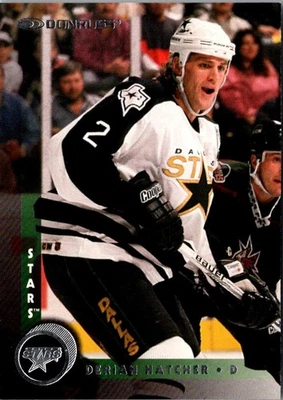 1997 Donruss Derian Hatcher #168 Dallas Stars Hockey Card - Image 1 of 2