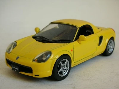 Toyota MR-S 2000 deportivo modelo fundido a presión, EBBRO (MMP), escala 1/43, amarillo Foto 1 de 3