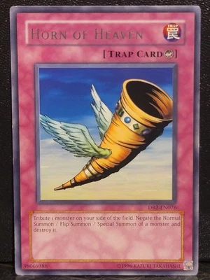 Yugioh Dark Beginning 2 Horn Of Heaven DB2-EN076 Rare Trap Unlimited LP - Image 1 of 3
