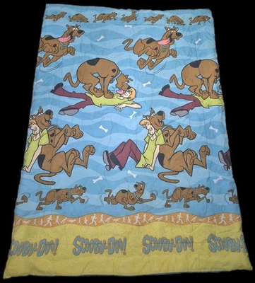 Vintage 1998 Dan River Scooby-Doo Kids Reversible Twin Flat Fitted Comforter - Image 1 of 4