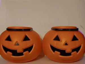 Juego de 2 Molde Soplado Halloween Calabaza General Espuma Plástico Jack-o-lantern XL... - Imagen 1 de 5