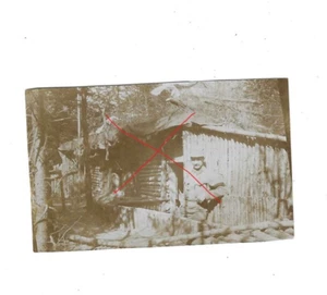 Nr-56029 Foto  K.u.K Soldat Unterstand  Villa Erna Mai 1917 Galizien  5 x 8 cm - Foto 1 di 2