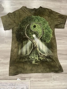 Camiseta The Mountain Michael McGloin Tree of Life Yin-Yang Para Hombre Mediana Tie Dye - Imagen 1 de 4