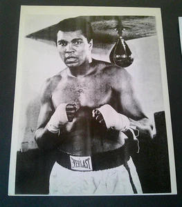 Muhammad Ali / Cassius Clay 8x10 foto souvenir arena (anni '70) rivista file pix - Foto 1 di 1