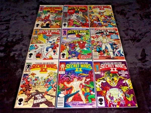 SECRET WARS II 1 2 3 4 5 6 7 8 9 LOT 1985 COMPLETE SERIES 1-9 MARVEL COMICS - Picture 1 of 2