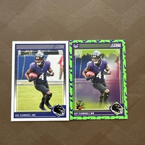 2024 Score Football # 23 Zay Flowers Ravens NM - Bild 1 von 2