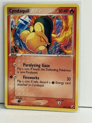 Pokemon Cyndaquil Common 54/115 TCG2005 Fire - Image 1 of 4