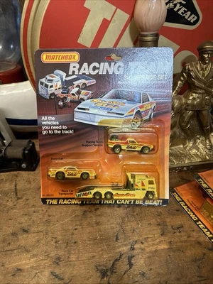 Matchbox UNION 217 Racing Team 3 Car Set 1:64 Pickup Transport Truck, Stock 1/64 - Image 1 of 4