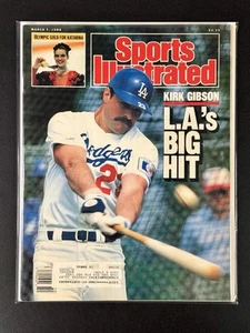Sports Illustrated Magazine March 7, 1988 "Kirk Gibson L.A.’s Big Hit" NEWSSTAND - Picture 1 of 3