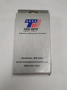 Triumph 15 pc Drill Bit Set Split Point Black & Gold USA Jobber 1/16" - 1/2" - Picture 1 of 4