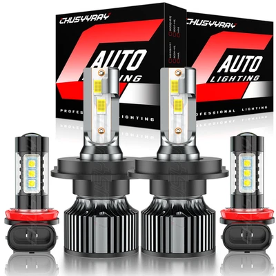 Faros antiniebla LED para Kia Rio 2012 2013 2014-2017 bombillas de haz alto y bajo Foto 1 de 4