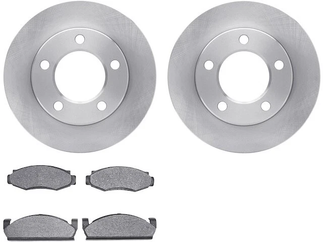 Kit de pastillas de freno delanteras y rotor 53WHCZ67 para CJ5 CJ7 Scrambler 1979 1980 1978 1981 Foto 1 de 1