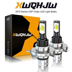 2pcs For Polaris 600 ProX 2001-2004 Snowmobile H4 9003 LED Headlight Upgrade Kit - Picture 1 of 12