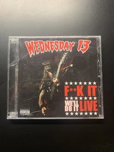 Murderdolls WEDNESDAY 13 f**k it We’ll Do it Live LIMITED EDITON CD & DVD SEALED - Picture 1 of 3