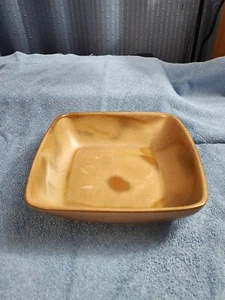Frankoma Pottery, Square 8" Serving Bowl # 5NS Prarie Gold / Sand. - Picture 1 of 9