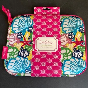 Lilly Pulitzer Sleeve iPad Tablet eReader Soft Zip Pouch Shells Nautical 10"x8" - Picture 1 of 5