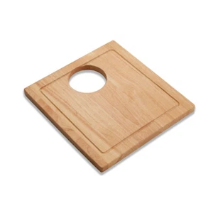 Tabla de cortar madera de goma Houzer 17-9/16" x 15-1/4" x 1" CB-4400 Rubberwood - Imagen 1 de 2