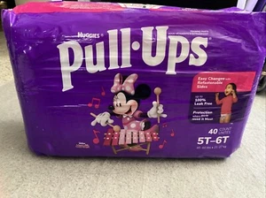 Huggies Pull-Ups Disney Junior Minnie Girls Training Pants 5T-6T 46-60 lbs. 40Ct - Picture 1 of 6