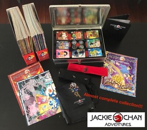 JACKIE CHAN ADVENTURES, NEAR COMPLETE COLLECTION - MAGS, TALISMANS, CARDS, ETC