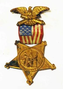 1886 Type-V Union Veterans' Grand Army of the Republic (GAR) Membership Badge - Picture 1 of 3