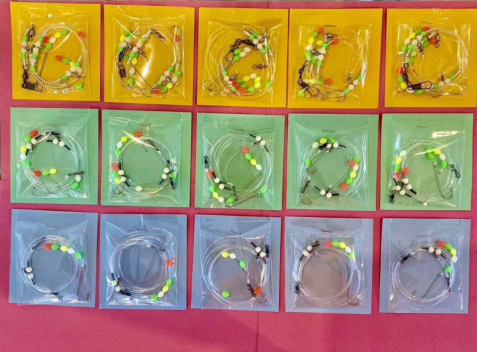 ** Sea Fishing Rigs Job lot Pack 15 Rigs In Total, Winter Pack Save Mega ££££ - Image 1 of 4