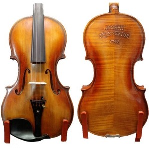 SurpassMusica master made violin hand carved 'JOSEPH GUARNERIUS 1742' on back