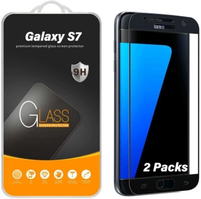 2X Protector de pantalla de cubierta completa de vidrio templado Supershieldz para Samsung Galaxy S7 Foto 1 de 4