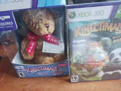 XBOX 360 Kinect Kinectimals Plush FAO Bear+Game Toys R Us EXCLUSIVE Game SEALED - Image 1 of 4