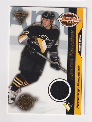 2000-01 Private Stock Titanium DRAFT DAY GAME WORN JERSEY ALEXEI KOVALEV 78/1015 - Image 1 of 2