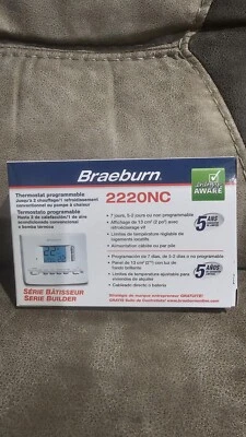 BRAEBURN 2220NC 2H/1C 5-2 Day Programmable Thermostat - Image 1 of 4