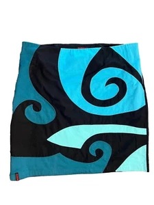 Vintage Y2K Skirt By Pygmes Mod Geometric Appliqué Art Whimsey Goth Rave Blue - Picture 1 of 11