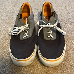 HARLEY DAVIDSON Mens Canvas Casual Black Shoes Size 12  D93324 - Picture 1 of 11