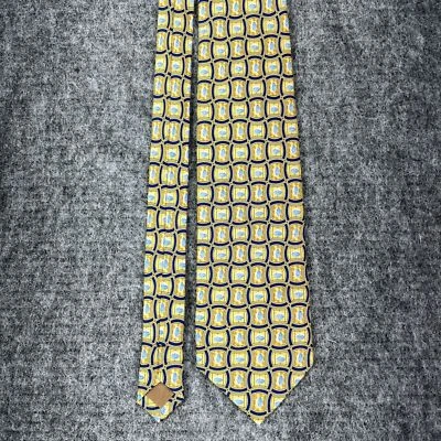 Phizer Corbata Para Hombres Amarillo Seda 563" Largo 3.5" Ancho Farmacéutico Viagra Píldora Y2K Foto 1 de 4