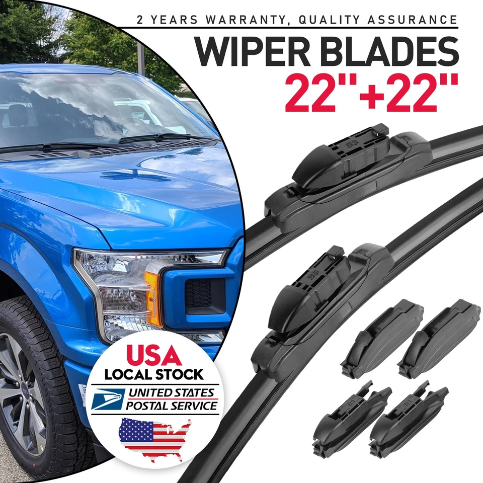 Par de limpiaparabrisas de 22" y 22" aptos para Chrysler Sebring 2000 2005-2006 Foto 1 de 4