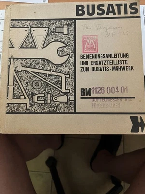 Bedienungsanleitung und Ersatzteilliste Busatis Doppelmeser Mähwerk BM1126004001 - Bild 1 von 4
