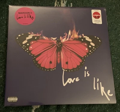 Maroon 5 LP Love Is Like Limited Bubblegum Pink Color Vinyl + Poster Sealed New - Image 1 of 2