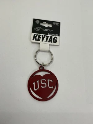 USC Trojans University Of Southern California Trojans Metal Keychain NEW - Image 1 of 2