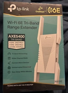 TP-Link AXE5400 Tri-Band Mesh Wi-Fi 6E Range Extender RE815XE new - Picture 1 of 5