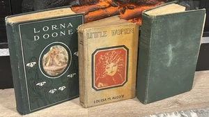 Vintage HC Set: Lorna Doone, Blackmore/Little Women, Alcott/The Adventures of... Morrison - Bild 1 von 17