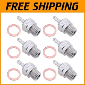 Pack of 6 Platinum/Iridium Hot Glow Plugs N3 for RC Truck & Buggy Performance - Picture 1 of 7