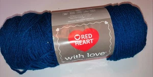Red Heart Yarn Peacock Blue "With Love" Premium 7 Oz. Medium-4 Acrylic E400-1505 - Picture 1 of 2