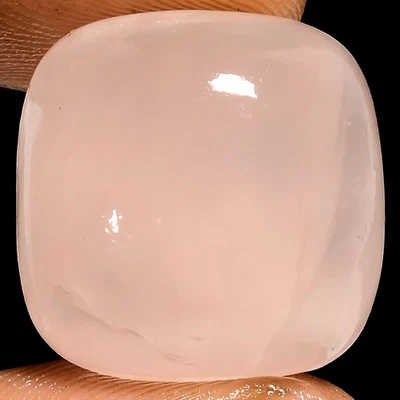 Cojín de cuarzo rosa 100 % natural con forma de cabujón piedras preciosas 20 quilates 16 x 16 x 8 mm EE52235 Foto 1 de 2