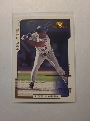 2000 Upper Deck RICKEY HENDERSON MVP 118 Mets - Image 1 of 2