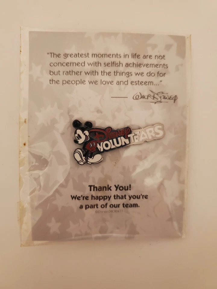 Rare 2008 Disney World VoluntEARS Program Cast Member Exclusive Mickey Pin 68793 - Image 1 of 1