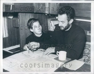 1959 USAF Captain P Lane Plans Atlantic Crossing by Boat With Son Press Photo - Picture 1 of 2