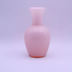 Rosa Ombre gefasste Glasvase - Larry Laslo für Mikasa Vintage 1980er - Bild 1 von 6