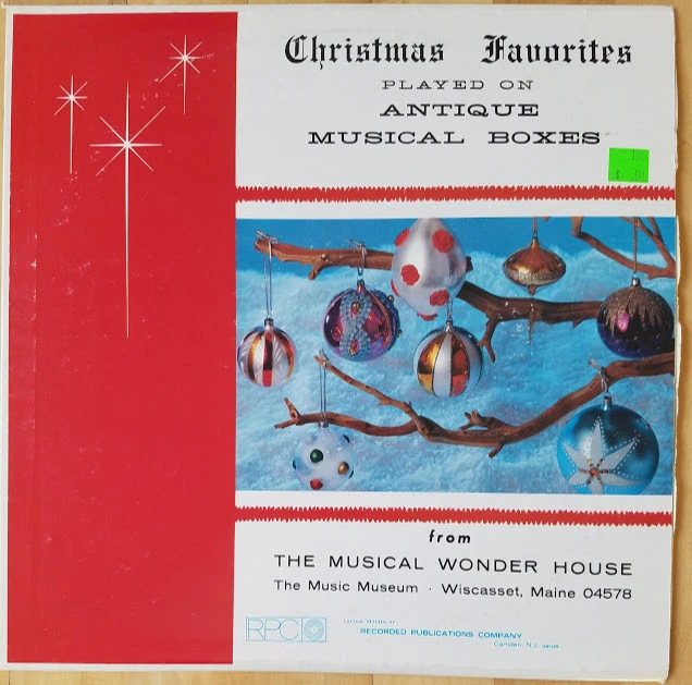 Christmas Favorites Played on Antique Musical Boxes. Vinyl album - Image 1 of 1